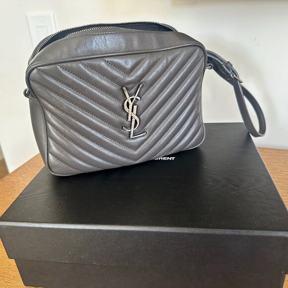 Lou Medium YSL Camera Bag with Pocket in Quilted Leather - Saint Laurent - Picture 1 of 5